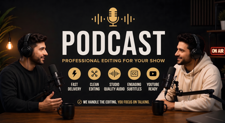 I will edit podcast videos for youtube, reels and tiktok